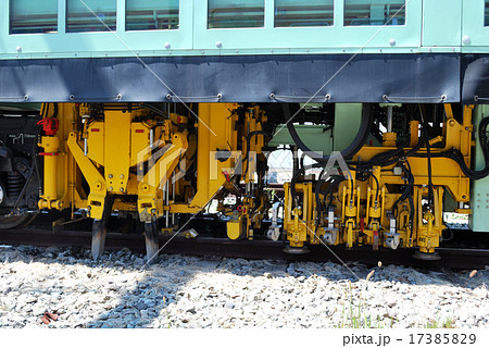 鉄道工事用車両09 16 Csmの工事機械部分の写真素材