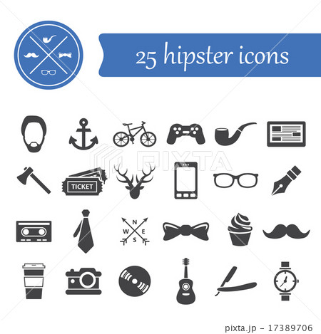 hipster icons 17389706