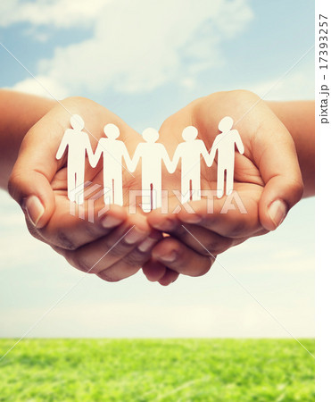 womans hands with paper team womans hands with paper team 17393257