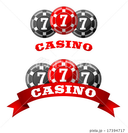 Jack pot icon with triple seven on chips Jack pot icon with triple seven on chips 17394717