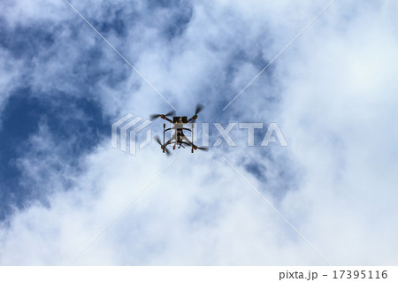 flying drone on the sky flying drone on the sky 17395116