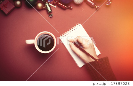 hand writing something in to the notebook hand writing something in to the notebook 17397028