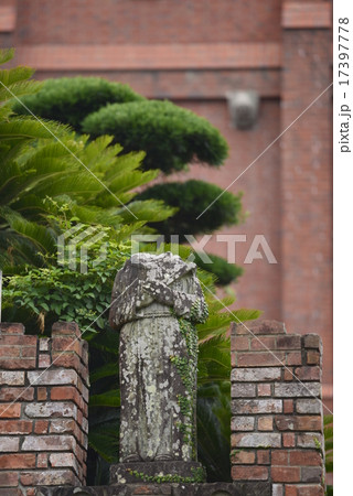 浦上天主堂の被爆したマリア像 長崎県 長崎市の写真素材