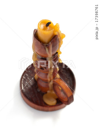 candlestick with candle isolated on white candlestick with candle isolated on white 17398761