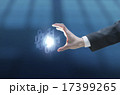 数字と手　ビジネスマンイメージ　CG 17399265