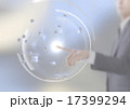光と手　ビジネスマンイメージ　CG 17399294