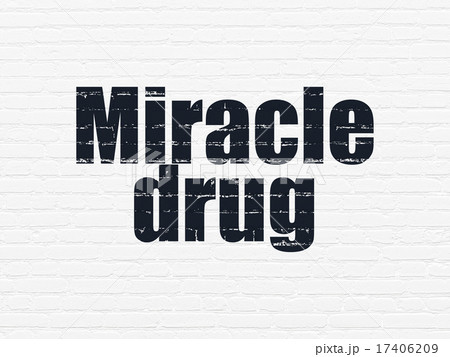Health concept: Miracle Drug on wall background Health concept: Miracle Drug on wall background 17406209