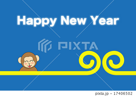 年賀状_申年_賀詞 17406502
