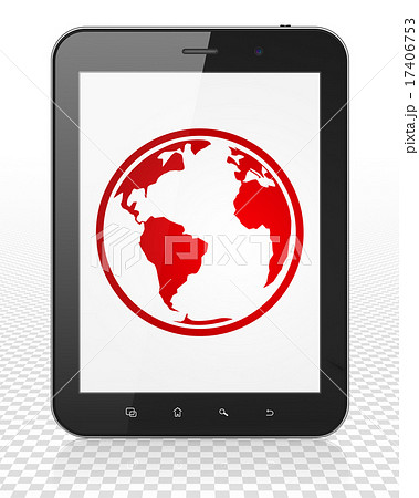 Science concept: Tablet Pc Computer with Globe on display Science concept: Tablet Pc Computer with Globe on display 17406753