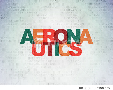 Science concept: Aeronautics on Digital Paper background Science concept: Aeronautics on Digital Paper background 17406775