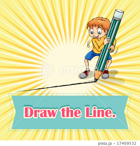 Idiom draw the lineのイラスト素材 [17409532] - PIXTA