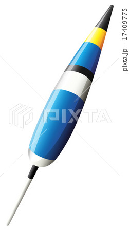 Fishing float stick on white Fishing float stick on white 17409775