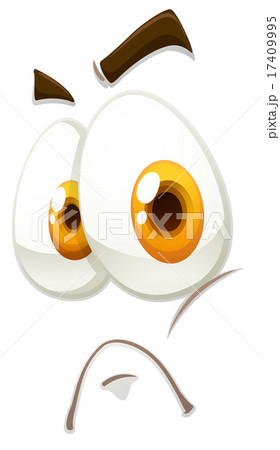 Facial expression on white Facial expression on white 17409995