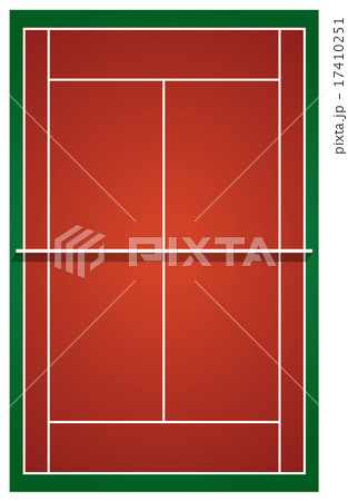 Top view of tennis court Top view of tennis court 17410251