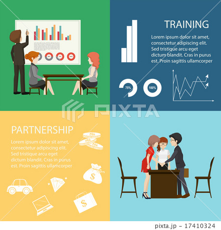 Infographic with business people 17410324