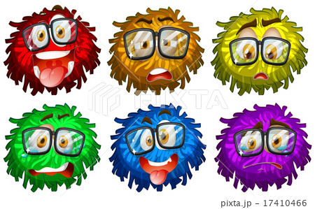 Facial expressions on pompom 17410466