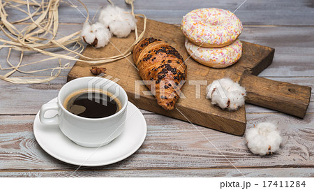 breakfast of coffee breakfast of coffee 17411284