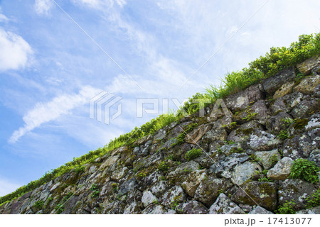 石垣と青空 石垣と青空 17413077