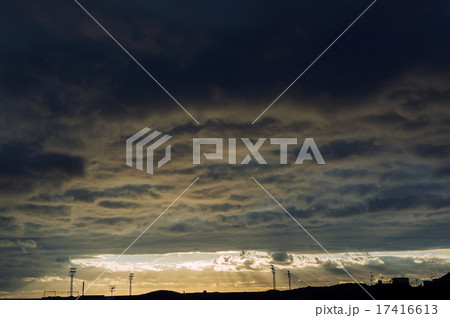 Fluffy cloudscape over Tenerife at sunset Fluffy cloudscape over Tenerife at sunset 17416613