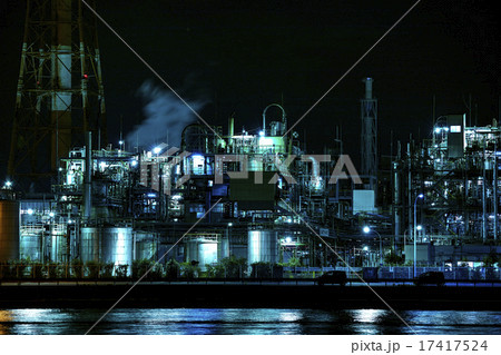 三重県 四日市市 工場夜景 三重県 四日市市 工場夜景 17417524