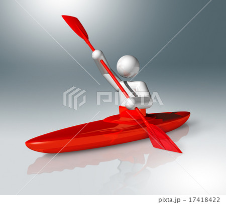 Canoe Slalom 3D symbol, Olympic sports 17418422