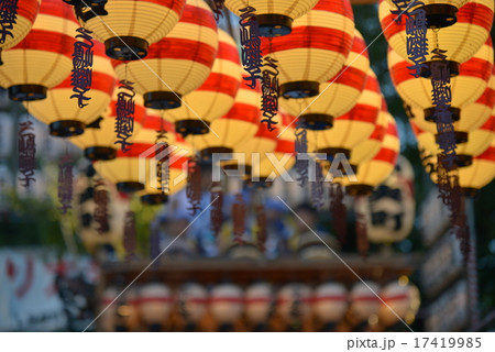 三島大社夏祭り山車の提灯 17419985