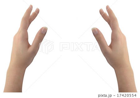 Woman's healing hands isolated on white Woman's healing hands isolated on white 17420554