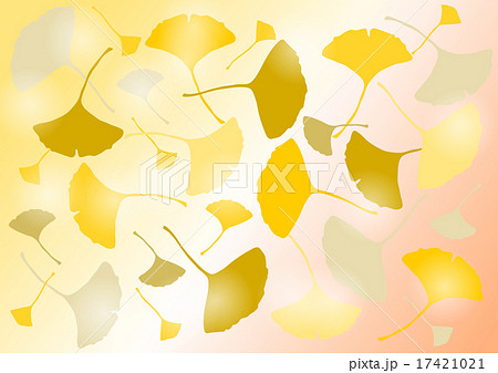 イチョウ イラスト背景素材のイラスト素材