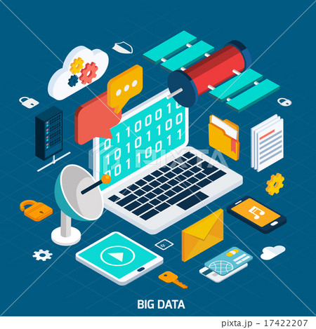 Big Data Isometric Concept Big Data Isometric Concept 17422207