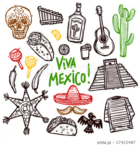 Mexico Doodle Set Mexico Doodle Set 17422487