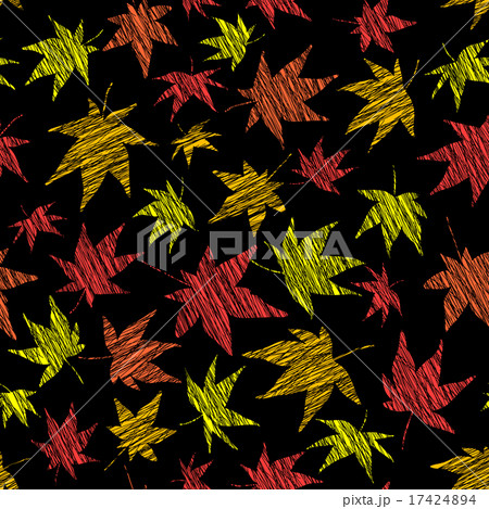 Fall background with scratched maple leaves. Fall background with scratched maple leaves. 17424894