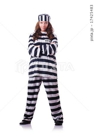 Convict criminal in striped uniform Convict criminal in striped uniform 17425483