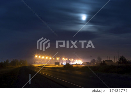 Night bridge road 17425775