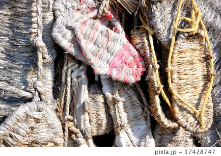 金沢市　卯辰山麓寺院群の全性寺山門のわらじ奉納 17428747