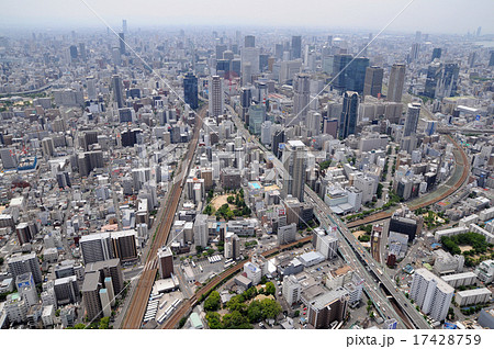 梅田近辺を空撮 17428759