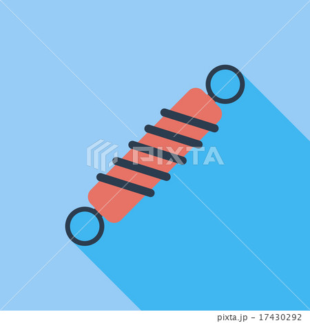 Automobile shock absorber single icon. Automobile shock absorber single icon. 17430292