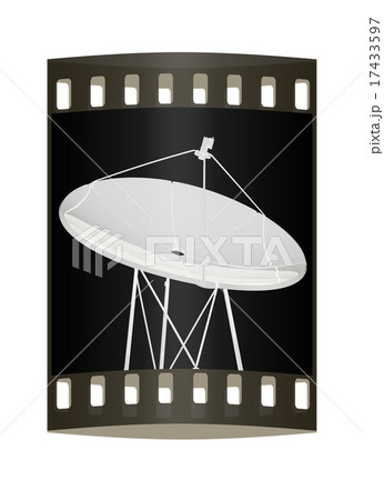 3d satellite Line. The film strip 17433597