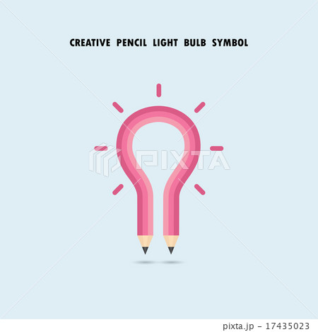 Pencil and light bulb on background. Pencil and light bulb on background. 17435023
