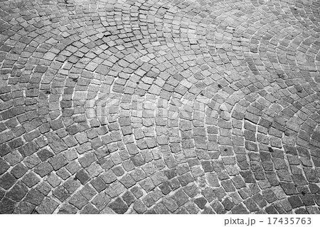 Cobblestone road pavement. Background texture 17435763