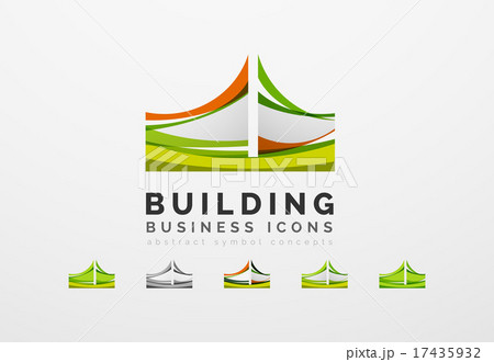Set of real estate or building logo business icons Set of real estate or building logo business icons 17435932