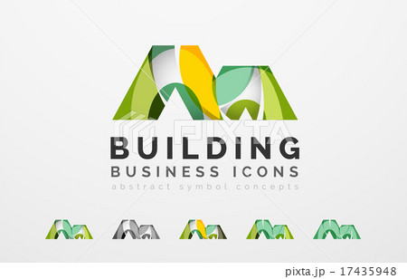 Set of real estate or building logo business icons 17435948