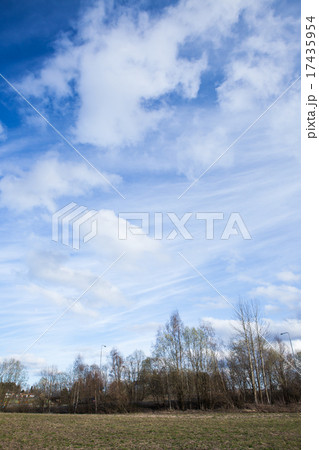 Long cirrus clouds skyscape 17435954