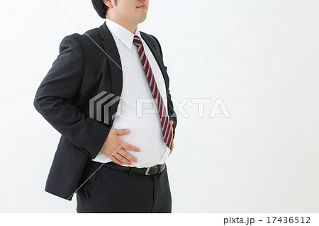 ビジネスマン メタボの写真素材