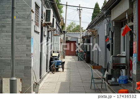 中国の路地裏の写真素材