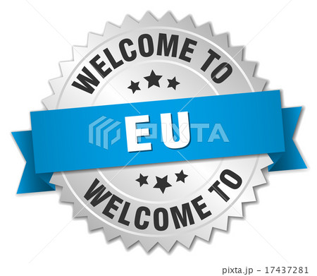 eu 3d silver badge with blue ribbon eu 3d silver badge with blue ribbon 17437281