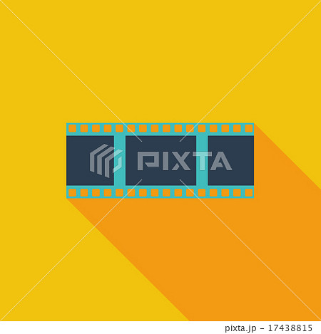 Film flat icon. 17438815