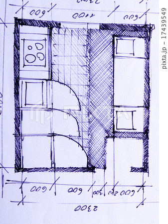 Close up of a blueprint, natural colorful tone 17439549