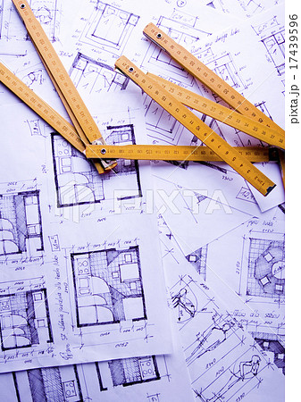 Color samples for selection with house plan Color samples for selection with house plan 17439596