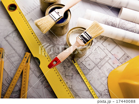 House plan blueprints, natural colorful tone House plan blueprints, natural colorful tone 17440088