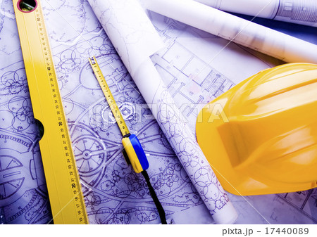 House plan blueprints, natural colorful tone 17440089